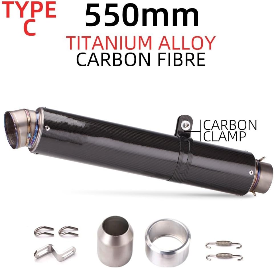 排気管 ユニバーサル 51-60 ミリメートルオートバイチタン排気