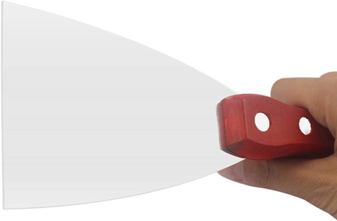 Putty Scrapers Knife,Professional Putty Knife, Premium Polished All-Metal, Ergonomic for Drywall Finishing, Plaster Scraping, Decals, and Wallpaper,2inch (Size : 6inch)
