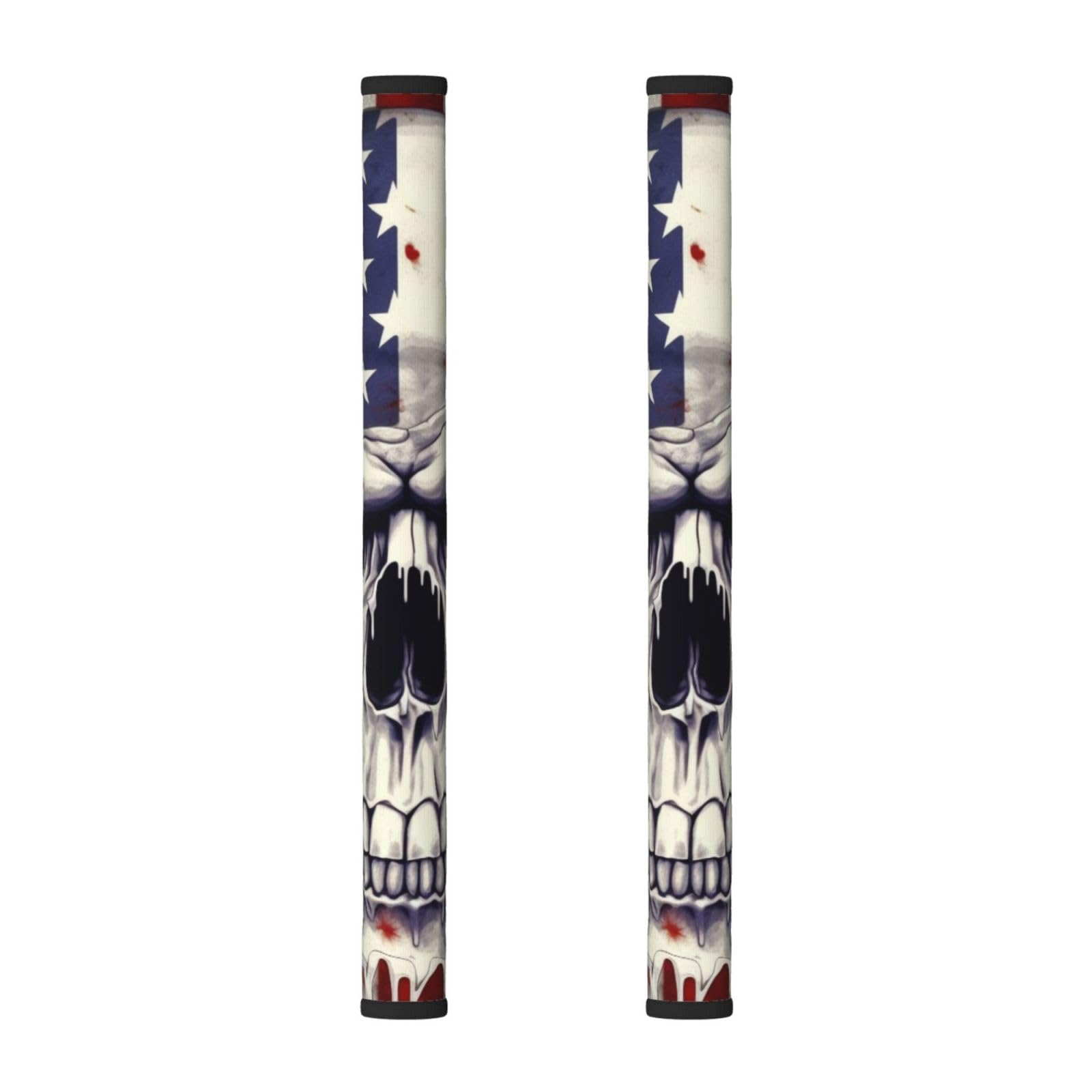 VGFJHNDF Refrigerator Door Handle Covers 2-Pack, American Flag Skull prin Printed Protect and Decorate for Fridge Ovens Dishwashers