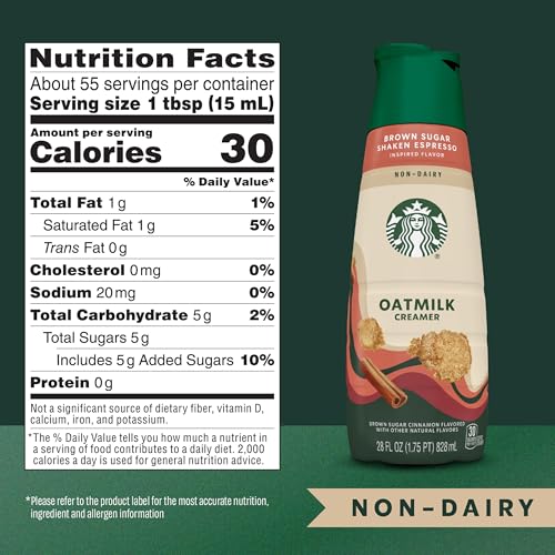 Starbucks Brown Sugar Oatmilk Creamer