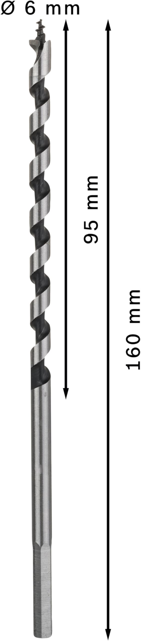 Bosch 2 608 585 694 - Broca salomónica para madera, hexagonal (6 x 100 x 160 mm) - 4