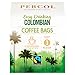 PERCOL FAIRTRADE EASY DRINKING COLOMBIAN COFFEE BAGS – Silky-Smooth Flavor, Medium Strength Ultra-Convenient Coffee-On-The-Go for Caffeine Boost Any Time of Day – FAIRTRADE CERTIFIED 10 bags 1 Pack