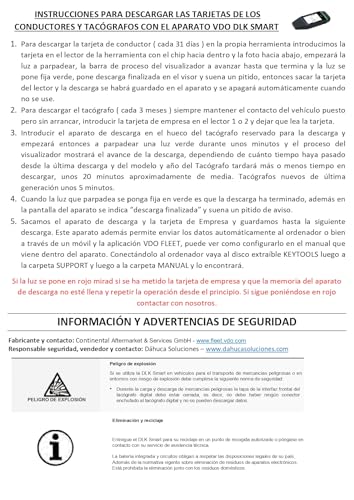 DLK Smart-Download-Schlüssel VDO – Download der Karte auf das eigene Gerät, den Fahrtenschreiber und sendet es automatisch an den PC, via USB oder Vdofleet – Bild 5