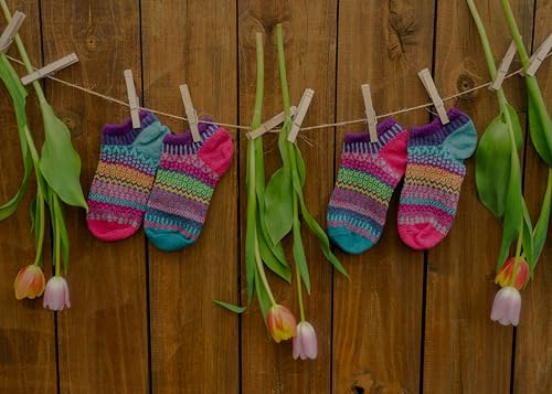 Image of Solmate Socks Women & Men Classic Knit Mismatched No Show Ankle Socks