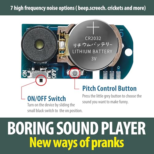 Chilpals Cricket Noise Maker Prank (5 Pcs), Hidden Pranks Beeping Several Months, Funny Office Pranks for Adults