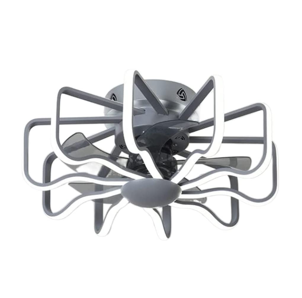 Ventilateur de plafond moderne en cage 22,8 pouces avec télécommande pour petite chambre - 8