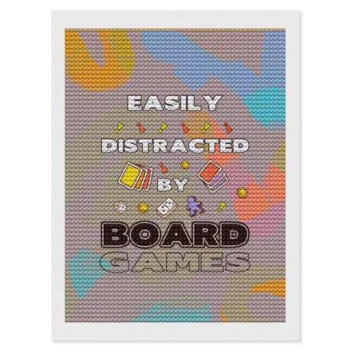 JTBIZKCX Colorful Textures Board Games Diamond Art Painting Art Kits 5D DIY Diamond Art Kits Home Wall Decor 12