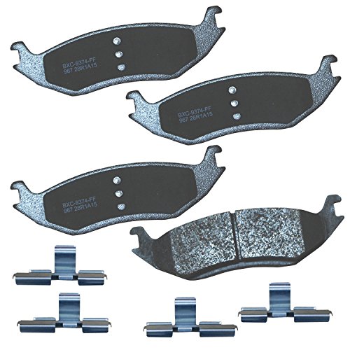 Bendix Premium SBC967 Ceramic Rear Brake Pads for Chrysler Aspen 2009-2007