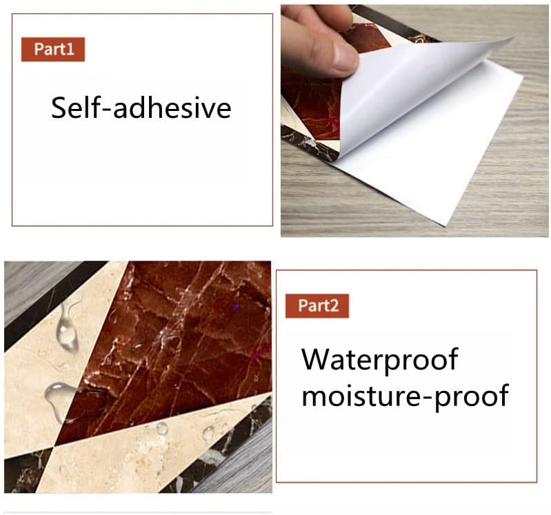 Self-Adhesive 3D Wallpaper Border， Border 10cm x 5m Roll for Home Decor(Bd007)