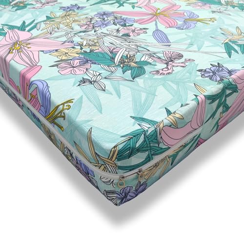 Image of WELLFIT Premium Glace Cotton 300 TC Mattress Cover /Protector for Single Size Bed with Zip | Chain | 3x6 ft | 36x72x6 inch