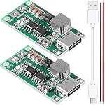 Youmile – Youmile 2 Stück Li-Ionen Batterielademodul 2S 2A Type-C USB 