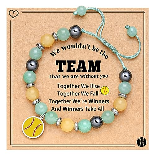 Image of Softball Volleyball Bracelet Gifts for Girls, Daughter, Niece, Softball Gifts for Team
