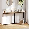 Yaheetech Tavolino Consolle da Ingresso Tavolo Console Stretto in Stile Industriale Design Compatto per Divano Corridoio Soggiorno 160 × 20 × 81 cm #1