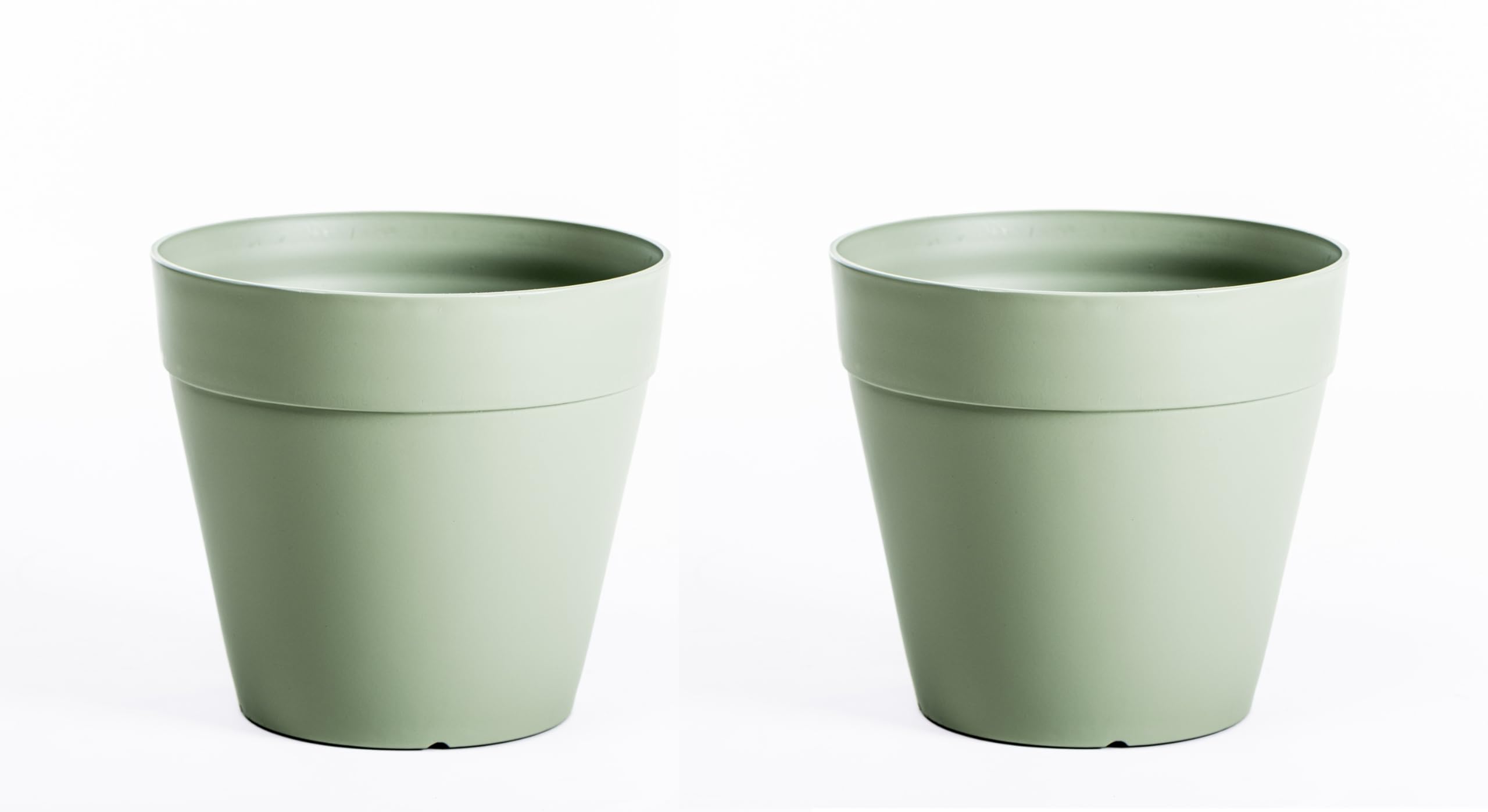 B&Q -  Lucena Matte Finish Pot Laurel Green (D30 X H27Cm) X 2