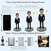 Custom Teacher Bobblehead - Personalized 3D Figurine from Photo, Full Body Bobbleheads, Handmade Poly Clay with Mini Flower Bouquet, Gift for Teacher Appreciation, Birthday, Retirement, Desk Decor #2