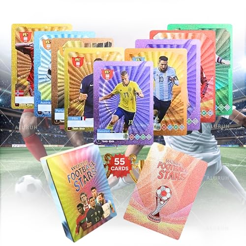 Soccer Trading Cards | Collectible Football Cards for Fans & Players | Soccer Legendary Cards Packs Random Cards in Each Set | Fun & Collectible for All – Not Original (Mixed)