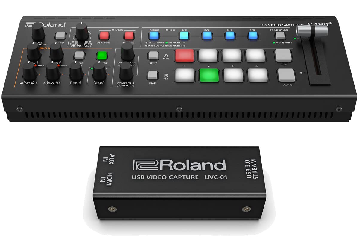Amazon | Roland ローランド/V-1HD PLUS + UVC-01 ビデオスイッチャー 