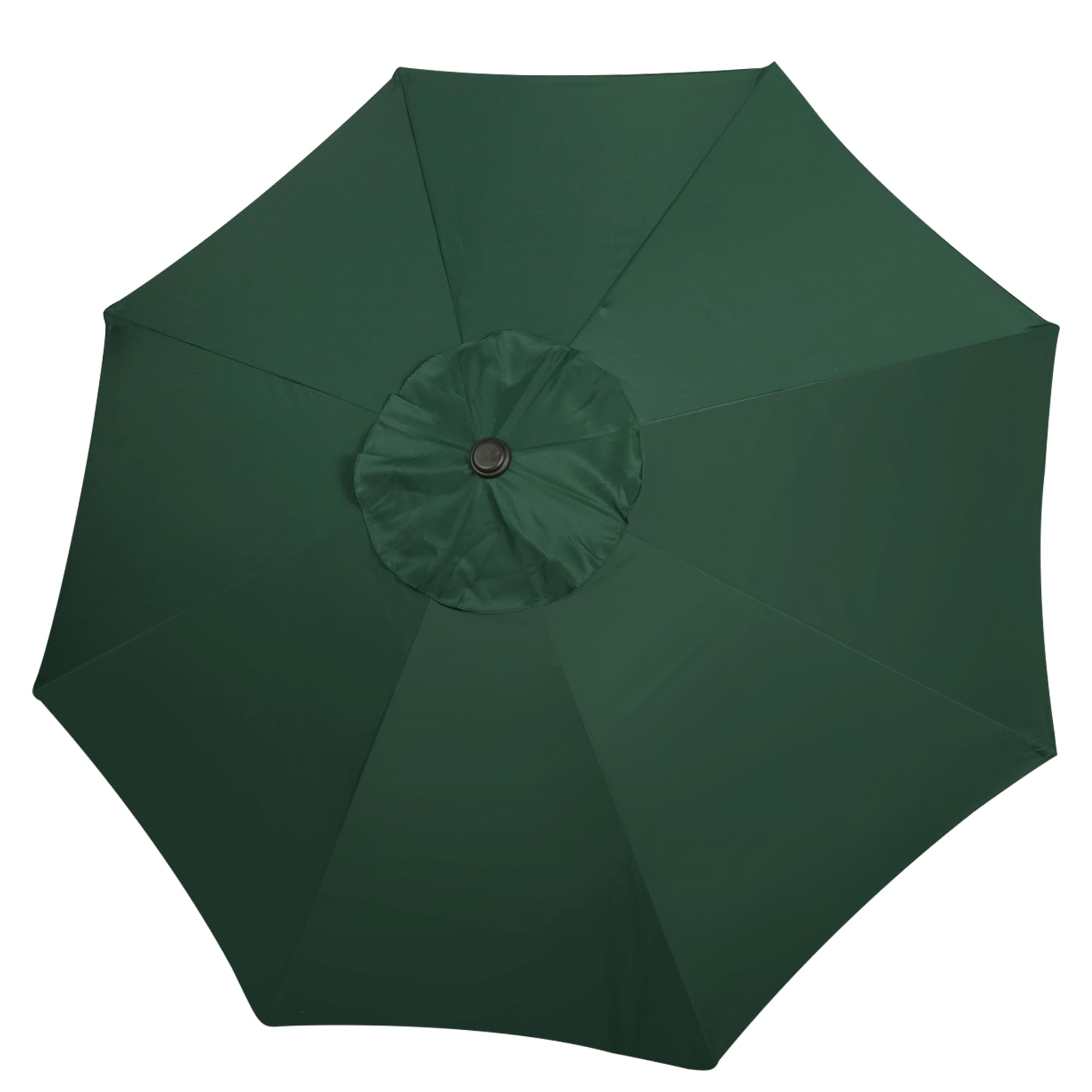 Photo 1 of Blissun 9ft Patio Umbrella Replacement Canopy, Market Umbrella Top, Outdoor Table Umbrella Canopy for 8 Ribs, Canopy Only (Dark Green)