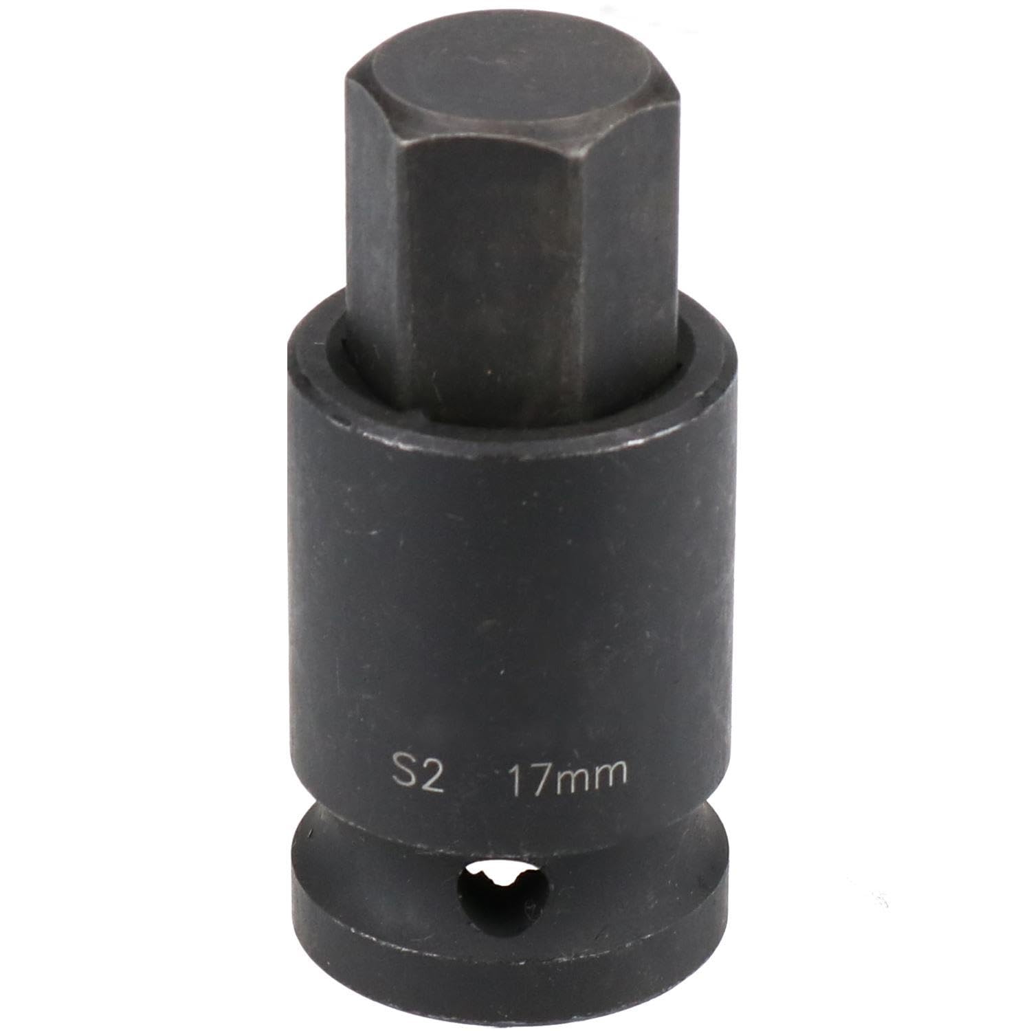 Ab Tools M17 X 55Mm 1/2” Drive Short Impact Impacted Allen Hex Key Socket