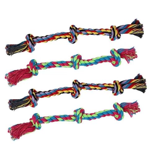 Brinquedo Corda Nó Crochê Brinquedo Mordedor P/Cães Cachorro Pet Cabo De Guerra 42CM