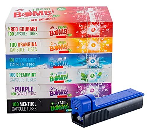 sunmondo Fresh Bomb Click Hülsen probier Paket mit Allen Sorten, Artic, Orange, Beere, Menthol, Pfefferminz inkl Gratis…