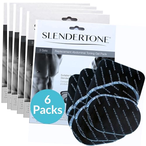 Slendertone Ab Toning Belt Gel Pads 6 Packs Value Bundle