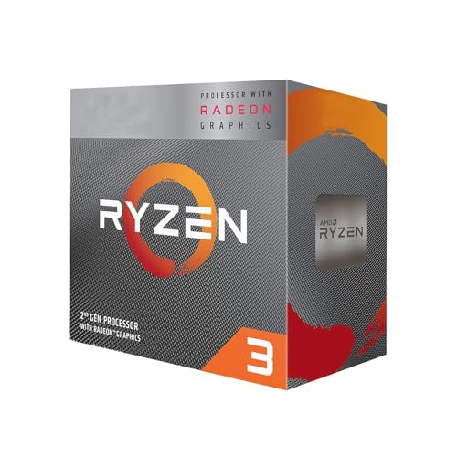 Image of AMD Ryzen 3 3200G Processor with Radeon Vega 8 Graphics | 4-Core Zen 3 Architecture | 3.6GHz Base / 4.0GHz Boost Clock, 6MB Cache, AM4 Socket | Desktop CPU with Wraith Stealth Cooler for Professionals