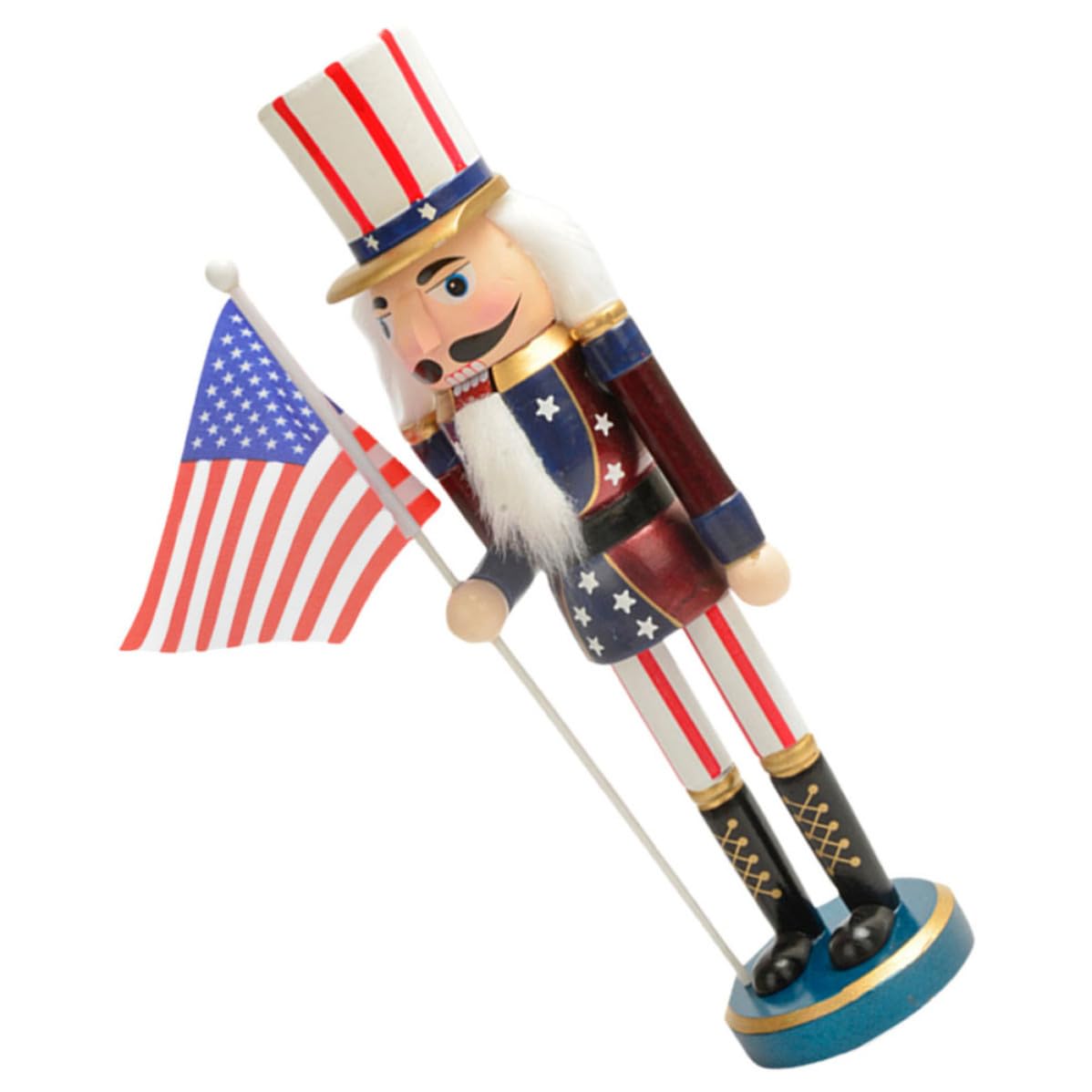 Casse-noisette en bois Veemoon de style patriotique américain pour déco de table