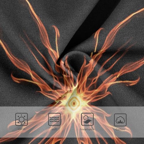 Girls' Underpants Kids Cotton Underwear Panties Briefs For Girl Age 2-8 Years Flame Pattern3