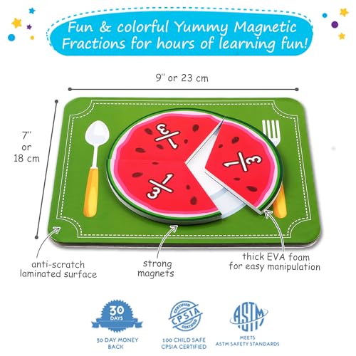 Image of Simply magic 112 PCS Yummy Magnetic Fractions - Magnetic Fraction Tiles