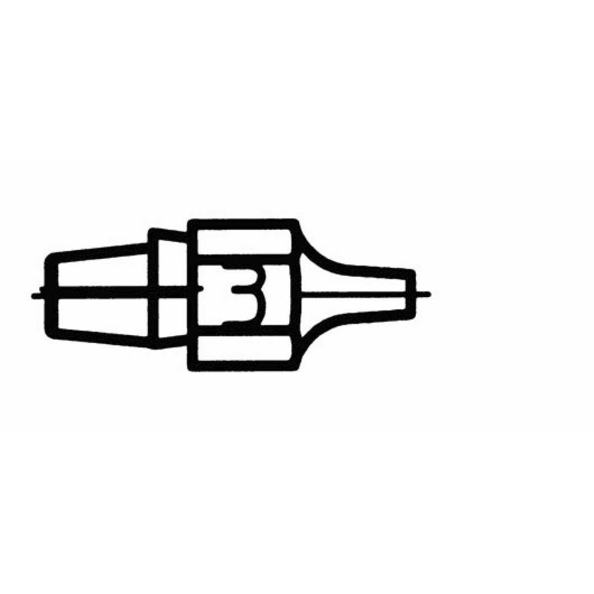 Weller 0051314399 DX 113 DESOLDERING TIP, Black
