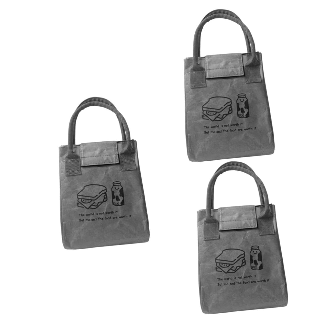 Ciieeo 3 Bolsas De Almuerzo Bento Para Mantener La Comida Caliente Bolsa De Almuerzo Portátil Reutilizable Bolsa De Almuerzo Para Mujer Bolso De Mano Bolso De Mano Para Mujer Picnic