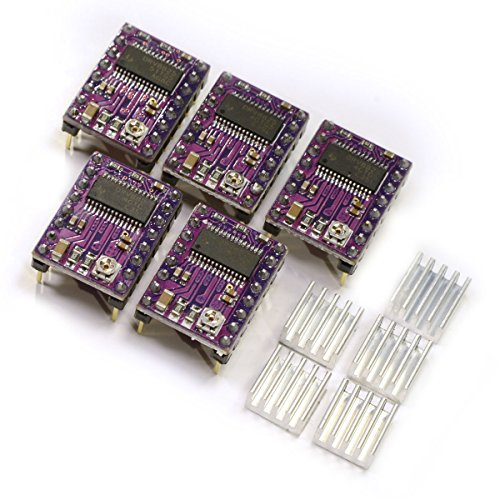 [3D CAM] 5 PCS DRV8825 StepStick Stepper Motor Drivers for 3D Printer Electronics, CNC Machine or Robotics