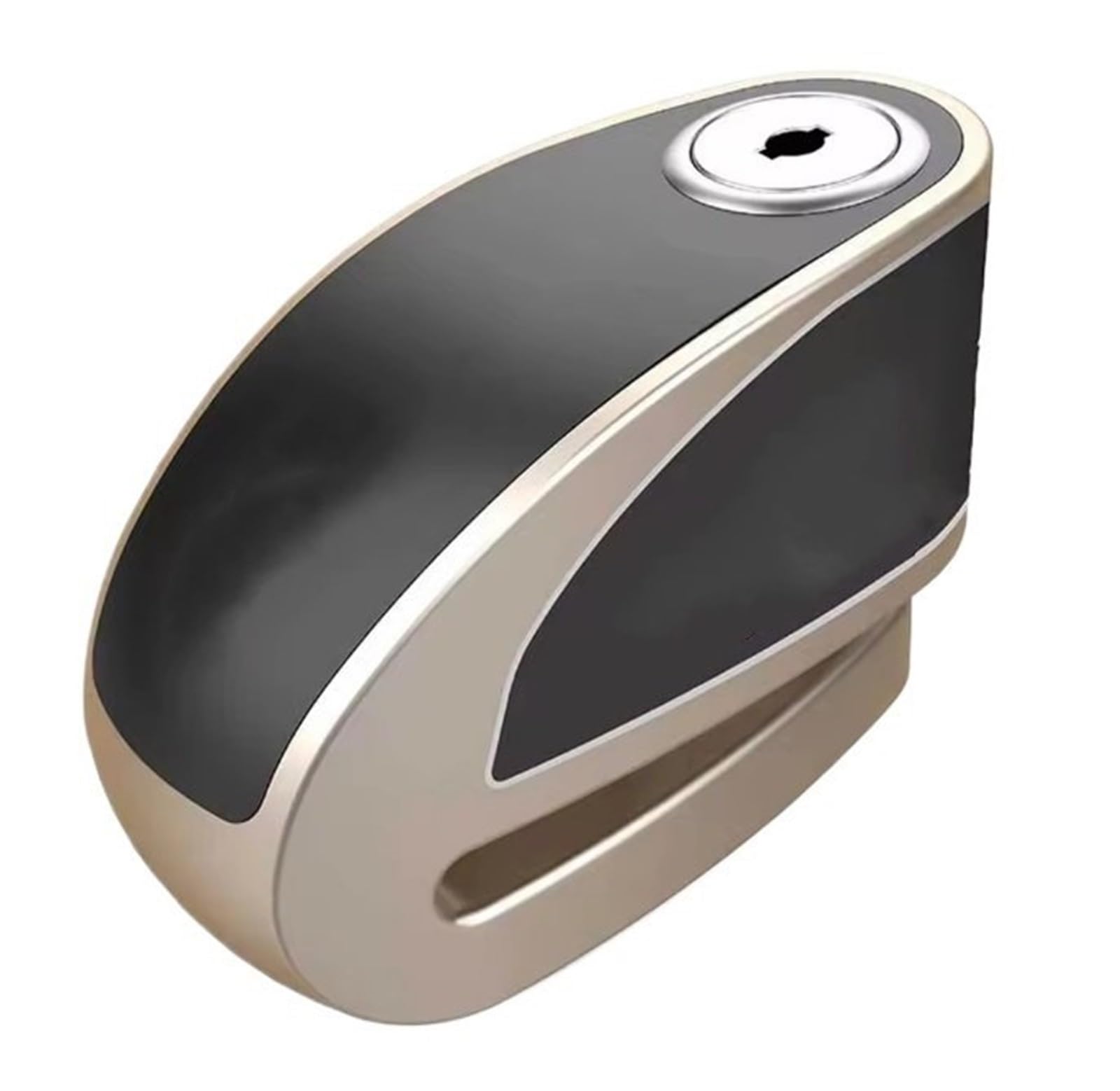 Blocco manubrio Blocco allarme impermeabile per moto, auto con freno a disco controllabile intelligente(DX26 Gold)