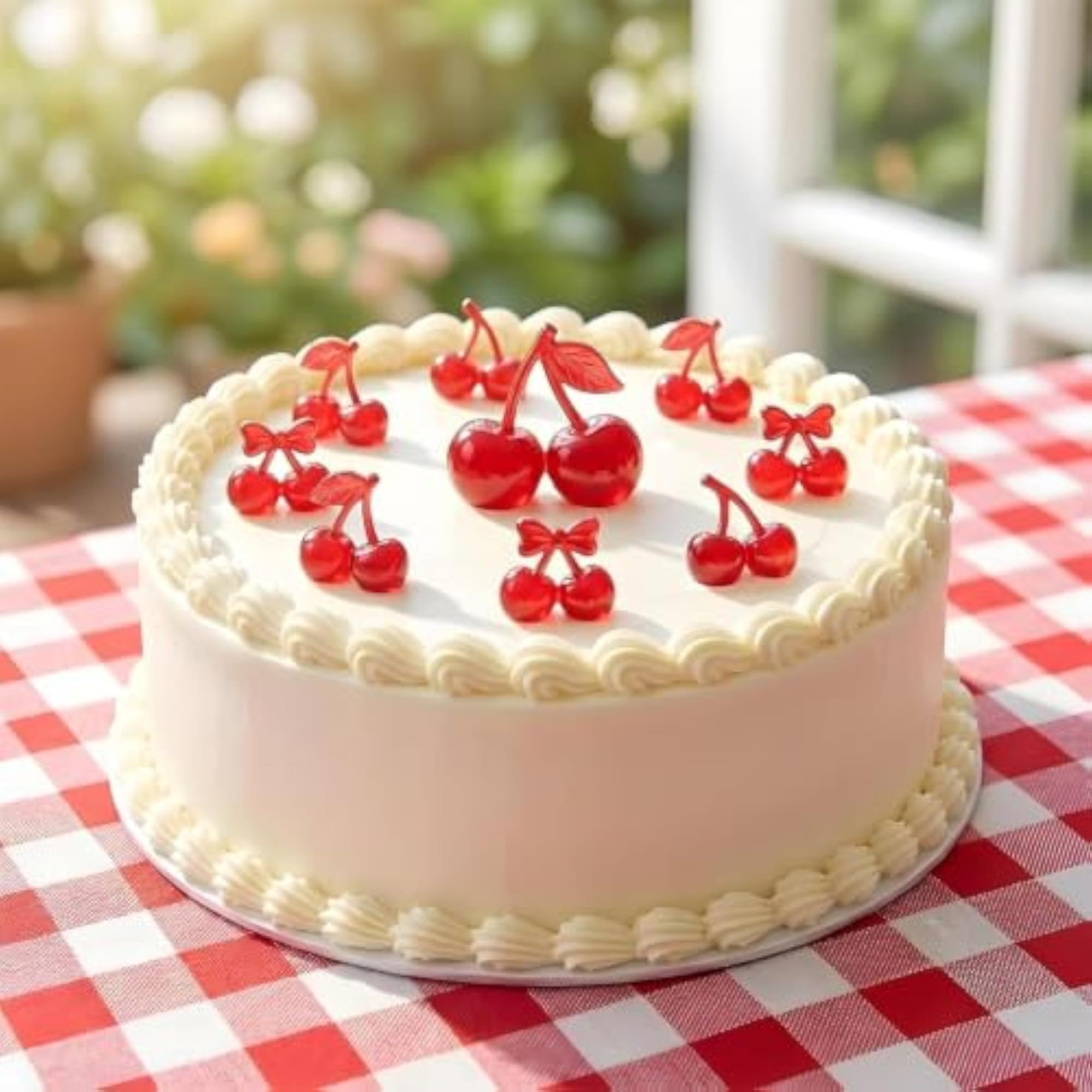 Cherry Silicone Molds for Cake Decorating, 2-Piece Fruit Moulds