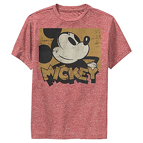 T-shirt Disney boy's performance tee en rouge chiné taille S