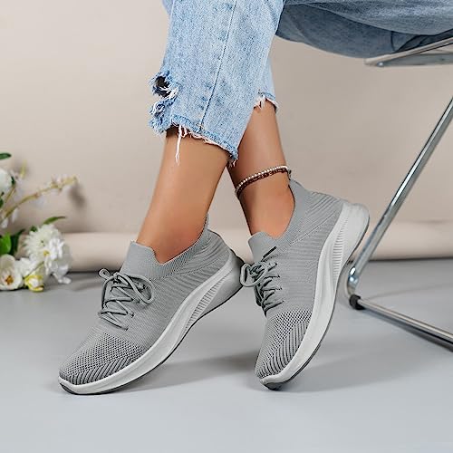 Ladies Fashion Breathable Mesh Knitted Flat Bottomed Casual Sports Shoes Bear Star Shoes3