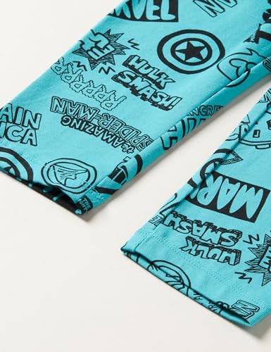 Image of Amazon Essentials Disney | Marvel | Star Wars | Frozen | Princess Girls and Toddlers' Cotton Stretch Leggings, Multipacks
