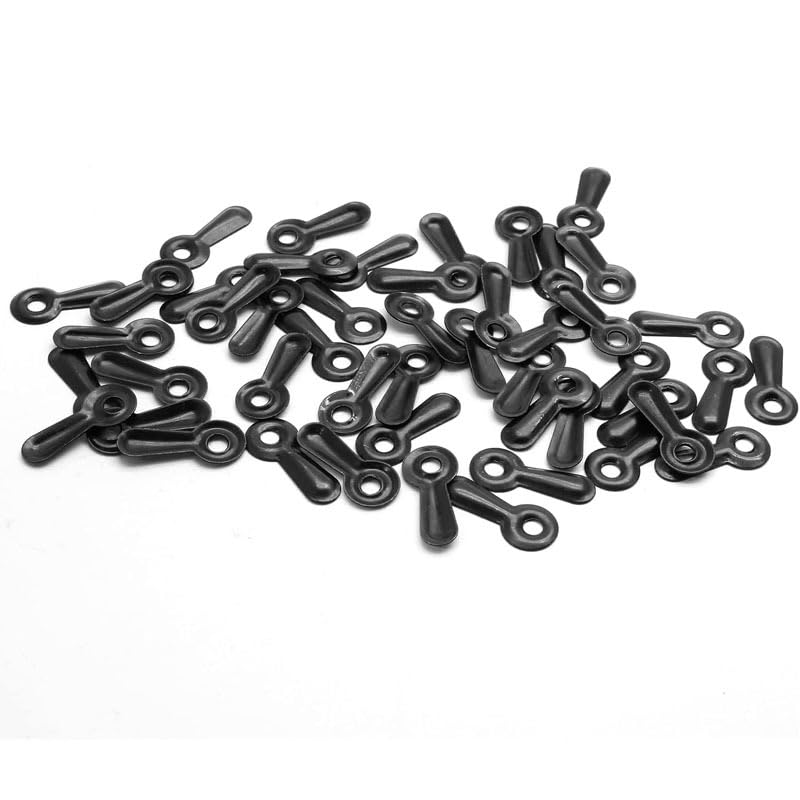 Image of 100 Pcs Frame Picture Turn Button Fasteners Set Gold Hardware Backing Clips Picture Frame Backing Clips with Screws for Hanging Pictures (Golden), LANMFU-ls11