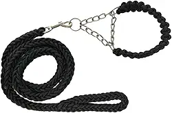 Guia Coleira Unificada Artesanal Super Resistente Cães Cachorro Grande Médio Porte Enforcador Reforçado (G)