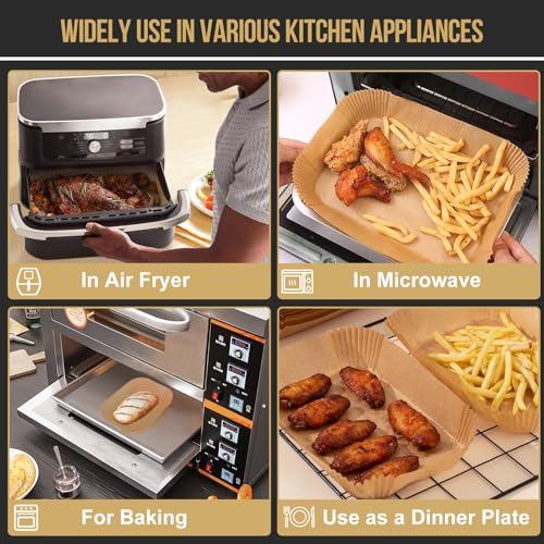 Image of 150PCs Air Fryer Liners Compatible with Ninja DZ071 7QT /Ninja AD600CO 11QT