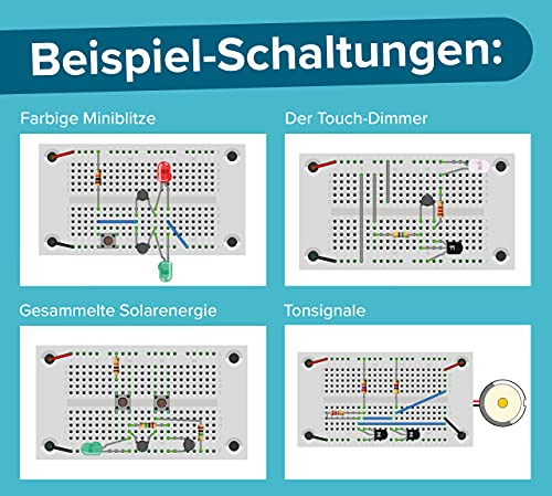 FRANZIS 67400 - Elektronik Adventskalender, 24 spannende Experimente rund um Elektronik, Komplettset mit Platine und Bauteilen, inkl. 31-seitigem Begleitbuch, Mehrfarbig