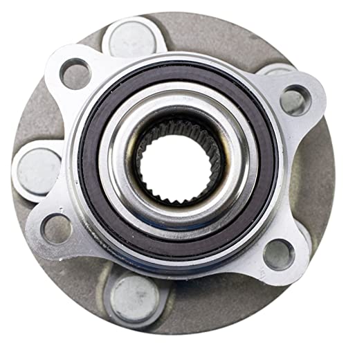 Image of TRQ Rear Left and Right Wheel Bearing and Hub Assembly Set 2 Piece Compatible with 2017-2018 Ford Fusion Sport 14mm Wheel Studs 2017-2020 Lincoln MKZ AWD