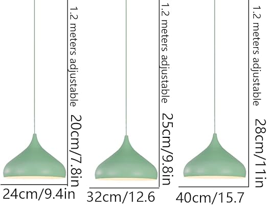 CHENKUI CHENKUI Nordic Creative Kroonluchter (Semi-inbouw Hanglamp) Macaron Color Design Lampenkap (Moderne Hanglamp) E27 Voet 1-lamps (eenvoudige Bedlampje) voor Bar Restaurant Woonkamer photo 3