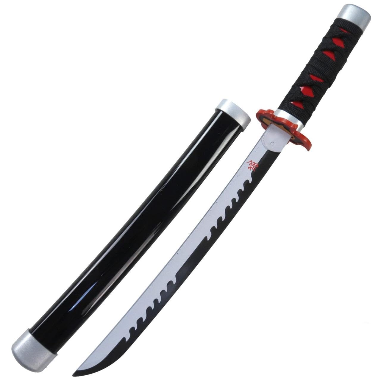 BAKA | Demon Slayer Character Katana | ABS Blade Practice Sword | Lightweight Anime Sword with Sheath for Cosplay & Display | Size-42 cm (Tanjiro Kamado Katana)-picture-11