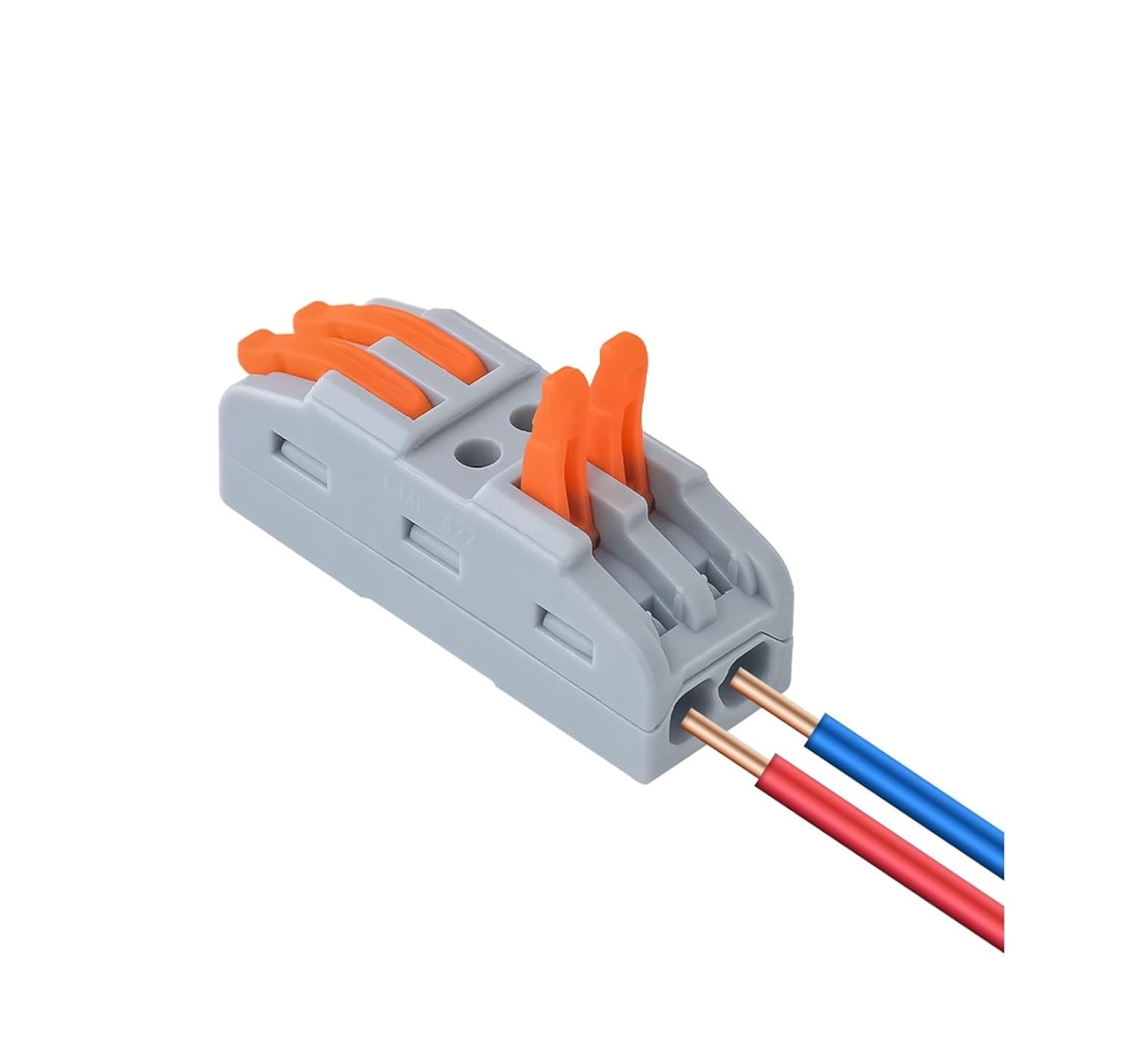 10Pcs CMK 42 Quick Splicing Multiplex Butt Wire Connector Universal Compact Conductor Press Home Terminal Blocks(CMK-401(1 in 1 Out))