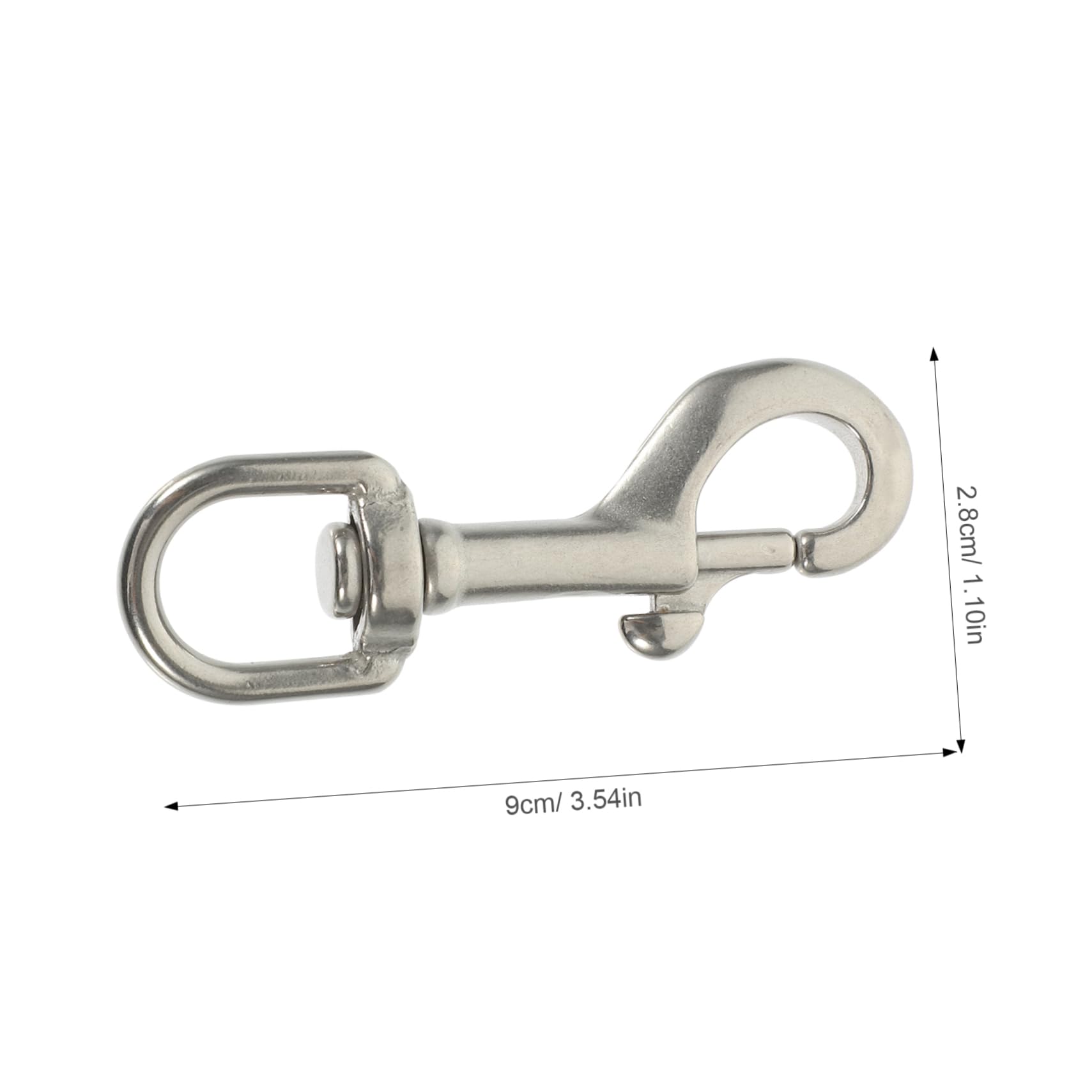 Happyyami 2pcs Diving Hook Swivel Snap Hook Heavy Duty for Dog Leash Scuba Diving Kayak Equestrian Mountaineering