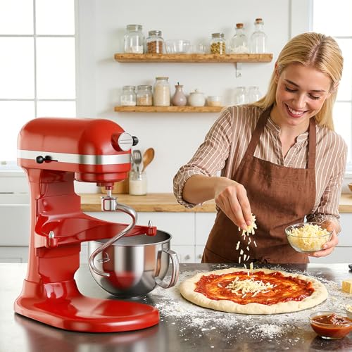 Image of Stainless Steel Spiral Dough Hook for KitchenAid 5Plus & 6QT Bowl-Lift Stand Mixer, Rustproof & Easy Clean Bread Hook kitchen aid accessories and attachments, Perfect for Pizza Pasta Cookie