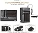 High Capacity Batteries for Nikon COOLPIX P1000 (2 Units) + AC/DC Travel Charger
