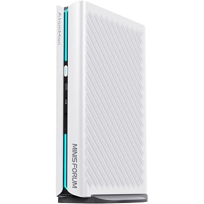 MINISFORUM G1 Pro Mini PC AMD Ryzen 9 8945HX(16C/32T, up to 5.4GHz) 32GB DDR5 1TB PCIe4.0 SSD Desktop Computer, 2xHDMI|2xDP2.1|DP1.4 Outputs, 5G LAN, WiFi7, BT5.4, RTX 5060 Graphics Gaming PC